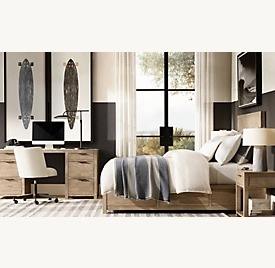 Scrivania da Ufficio in Legno Massello dal Design Moderno e Minimalista con Cassetti per Archiviazione - Product Image 3