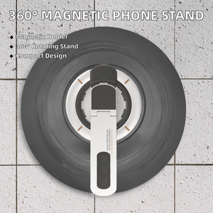 Support de téléphone portable de bureau en alliage d'aluminium ultra-fin, flexible, portable, rotatif à 360 degrés, multi-angles, nouveau, magnétique double face - Product Image 2