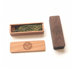 Houten doosje van beukenhout met gepolijste schuifdeksel, op maat gemaakt logo, kleine maat, voor thee verpakkingen, met magneten, antieke sigarenkist - Product Image 5
