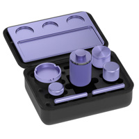 Kit d'accessoires pour fumeurs en aluminium de haute qualité, best-seller, comprenant des briquets et des accessoires de fumage complets