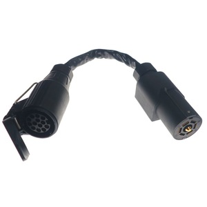Adaptor 7 Pin To 13 Pin <b>Trailer</b> Connector Plug In ABS Material For Tow Vehicle Wiring - Product Image 3