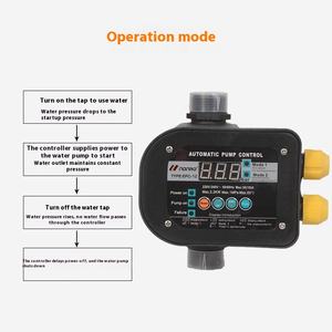 EPC-12 entièrement automatique Smart Home pompe à eau Booster haut débit d'eau contrôleur de pression électronique interrupteur haute visibilité - Product Image 3