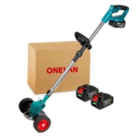 Tondeuse à gazon électrique ONEVAN 1500W, batterie Li-ion 15000 mAh, débroussailleuse sans fil, outil de jardinage pour batterie Makita 18V