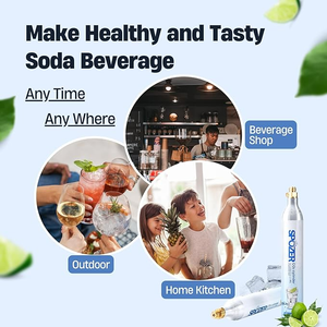 Tanque de CO2 WISDOM para <span class=keywords><strong>Soda</strong></span>, Cilindro de CO2 No Recargable con Certificación CE para Máquina de SodaStream, Agua con Gas CO2 - Product Image 4