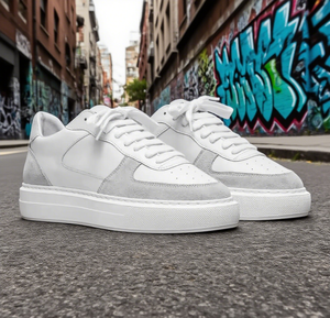 <span class=keywords><strong>Baskets</strong></span> Homme Tendances Style Rétro Cuir Véritable Chaussures de Sport Fitness Personnalisées Décontractées Façon Basket - Product Image 2