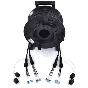 Cable de conexión de fibra óptica táctica de armadura de TPU de 12 24 fibras monomodo Mutilmode OM3 OM4 <span class=keywords><strong>OM5</strong></span> con tambor para iluminación de Audio y vídeo - Product Image 6