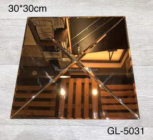 <span class=keywords><strong>Piastrelle</strong></span> a Mosaico Moderne <span class=keywords><strong>Autoadesive</strong></span> in Vetro per Pareti Spessore 4mm Motivo Quadrato per Arredamento Casa Bagni Design Parquet in Alluminio - Product Image 5