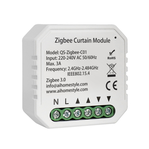 Zigbee de sombra solución inteligente Zigbee 3,0 doble interruptor de relé Tuya <span class=keywords><strong>App</strong></span> en la pared controlador funciona con Alexa. - Product Image 1