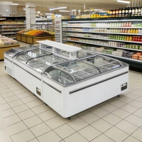 Congeladores de Ilha para Exposição em Supermercados para Carnes