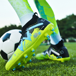 Chaussures <span class=keywords><strong>de</strong></span> football <span class=keywords><strong>de</strong></span> compétition pour hommes en gros d'usine, chaussures <span class=keywords><strong>de</strong></span> football d'entraînement antidérapantes avec crampons MG, logo personnalisable - Product Image 5
