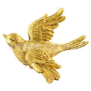 Décoration murale en résine 3D style nordique avec oiseaux pour salon, entrée, décoration de la maison - Product Image 1