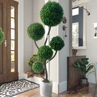 Arbre artificiel sphérique, plante d'intérieur moderne en plastique pour la décoration de la maison et du bureau, verdure élégante pour le bureau