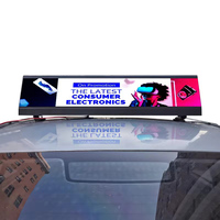 Pantalla LED para Publicidad en Techo de Taxi, Impermeable, Programable, Desplazamiento de Mensajes, para Tiendas Minoristas