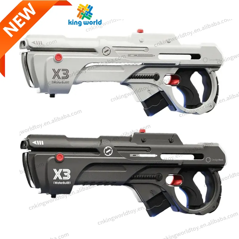 신상품 2024 X3 GUN 강력한 파워 전기 물총 자동 대용량 장거리 물총 물총 전기