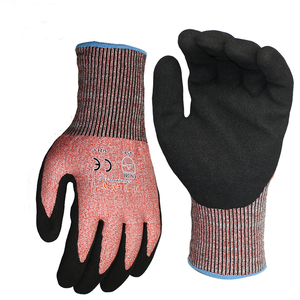 Antideslizante arena nitrilo recubierto Nivel 5 Anti corte resistente construcción vidrio industria manejo buceo pesca guantes para corte - Product Image 5