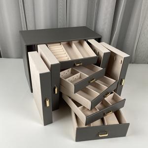 Cajón multifuncional de estilo europeo y americano, caja de almacenamiento de joyas, multicolor, súper <span class=keywords><strong>grande</strong></span>, funcional J - Product Image 3