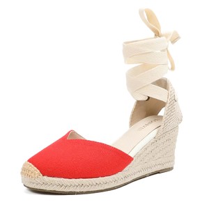 Sandalias de Plataforma con Tacón Inclinado y Correa en el Tobillo, Estilo Espadrilles, Transpirables y Ligeras, Nuevas Tendencias de Verano para Mujer - Product Image 1