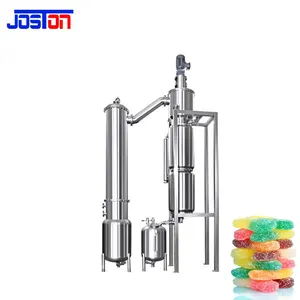 JOSTON SS304 SS316L scaling suspended solids heat sensitive liquid vacuum thin film wiped scraper evaporator machine