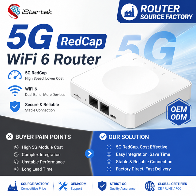 Wholesale Unlocked Indoor Powerful High Speed Wide Coverage Wi Fi Wifi7 4G 5G RedCap CPE Wifi Sim Router with Sim Card Slot