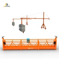 Plateforme suspendue temporaire en alliage d'aluminium Zlp500 Zlp800, berceau, plateforme suspendue électrique industrielle pour chantier de construction