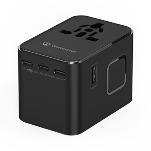 Wontravel RoSH CE FCC 2500 AC Socket 6 Ports Travel Adapter with Custom Logo - Product Image 1