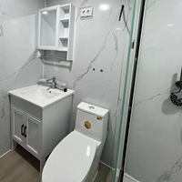Casa Contenedor Expandible de Techo Plano, Villa Prefabricada, Casa Modular, Cuarto de Equipos, Casa Modular