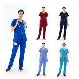 Uniformes de Enfermería Absorbentes y Elásticos de Spandex Tejido, Ecológicos, Tallas Grandes - Product Image 4