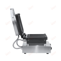 Machine à gaufres roulées en aluminium à plaques chauffantes épaisses supérieures et inférieures, pour rouleaux de poulet, rouleaux de viande rôtie et gâteaux à préparer à la main