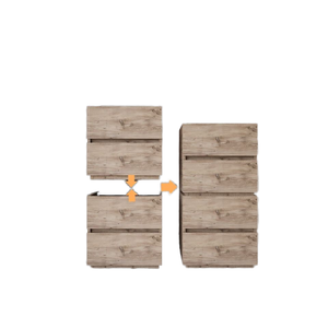 Cómoda Galata Moderna de Lujo con 4 Cajones, Estilo Madera de Pino, Gabinete de Almacenamiento de Metal y MDF para Dormitorio y Cuarto de Bebé - Product Image 1