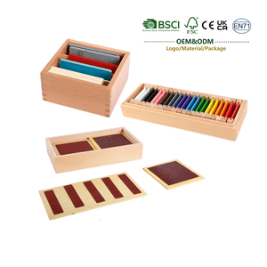 Juguetes Educativos JET OEM Montessori, Materiales Educativos de Madera, Tarjetas Sensoriales de Reconocimiento de Colores, Material Didáctico, Juguetes Educativos para Niños - Product Image 1