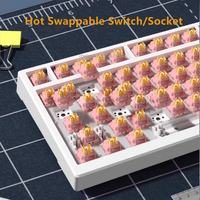 98Keys Swappable USB-C Wireless for Mechanical Gaming Keyboard Programmable RGB Backlit 8KHz Polling Rate Desktop