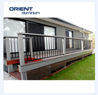 Système de balustrade en aluminium de haute qualité, charpentier pour balcon et escaliers, prix au mètre carré