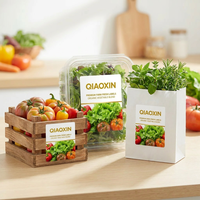 Étiquettes autocollantes imperméables personnalisées pour produits frais, impression de qualité alimentaire, autocollants pour l'emballage des légumes, boîte de conteneur pour fruits