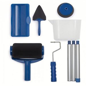 Kit professionnel de rouleaux de peinture pour décoration murale, pinceaux et outils de nettoyage télescopiques - Product Image 3