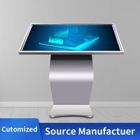 Quiosco interactivo horizontal personalizado, soporte de suelo 4K Full HD, publicidad, autoservicio digital, quiosco con pantalla táctil
