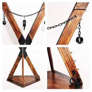 BANSEY Cadre de retenue en bois robuste pour Croix de Saint-Antoine avec menottes - Product Image 6