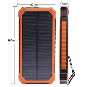 15000mAh không thấm nước năng lượng mặt trời ngân hàng điện kép USB cổng cắm trại sạc điện thoại bên ngoài pin dự phòng gói chủ cho điện thoại di động - Product Image 5