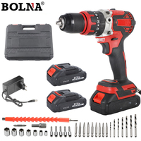 BOLNA Portable Wireless Battery Change Bolsa De Herramientas Caja Para Herramientas Power Drills Power Hammer Drills Taladro