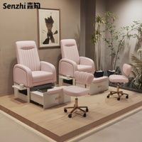 Sillón de Pedicura Multifuncional de Lujo para Salón de Uñas, Sillón Reclinable para Spa de Pies, Muebles de Salón sin Plomería, Sillón de Masaje de Pies