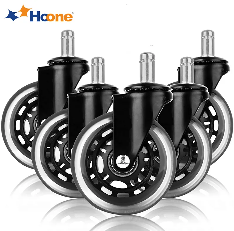 Rollerblade Wheel Office Chair Caster Wheels For All Floors Replacement Wheel, Decorative Rubber Furniture Caster