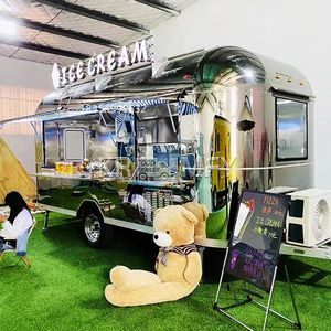 2025 Stainless Steel Truck Hot <b>Dog</b> Deep Fryer Pizza Mini <b>Food</b> Trucks Miami Ice Push <b>Stand</b> Cart Trailer - Product Image 6