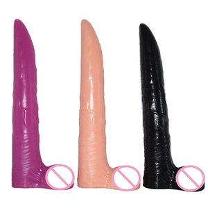 Juguete Sexual Masculino con Forma de Pene de Toro, Estimulador del Punto G Femenino, Dildo Realista de Ciervo/Alce Ultra Largo de 10 Pulgadas para Uso Anal - Product Image 1