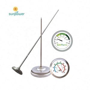 Termômetro de Solo para Compostagem com Sonda Longa em Aço Inoxidável e Mostrador Bimetálico - Product Image 3