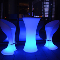 Offre Spéciale mode PE matériel télécommande Rechargeable rvb veilleuse Led Bar chaise Table pour la décoration