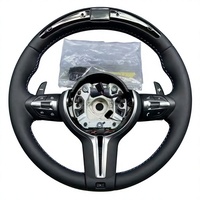 Volant de direction de style M Sport en fibre de carbone véritable, cuir Nappa perforé pour BM/W Série 3, Série 5, M2, M3, M4, remplacement direct