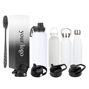 STARLII 32oz 64 oz Deportes Frasco de vacío de doble pared Botellas de agua de metal aisladas de acero inoxidable <span class=keywords><strong>1000ml</strong></span> con logotipo personalizado impreso - Product Image 1
