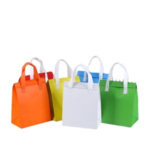 Sacs fourre-tout en tissu non tissé avec doublure en aluminium pour emballage alimentaire 25x26x18cm Blanc Jaune Vert Orange Rouge Bleu - Product Image 1