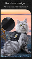 Harnais tactique de type gilet pour chat, laisse réfléchissante, confortable à porter, fournitures durables pour animaux de compagnie, stock disponible en gros