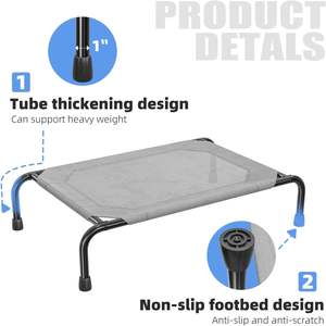 1*1 Textilene Ademende Verkoelende Huisdierenproducten Buiten Verhoogde Hondenbedje Voor Grote Honden - Product Image 4