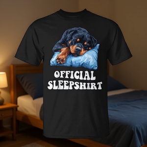 T-shirt officiel Sleepshirt Rottweiler Dog Lover, noir, taille moyenne - Product Image 3